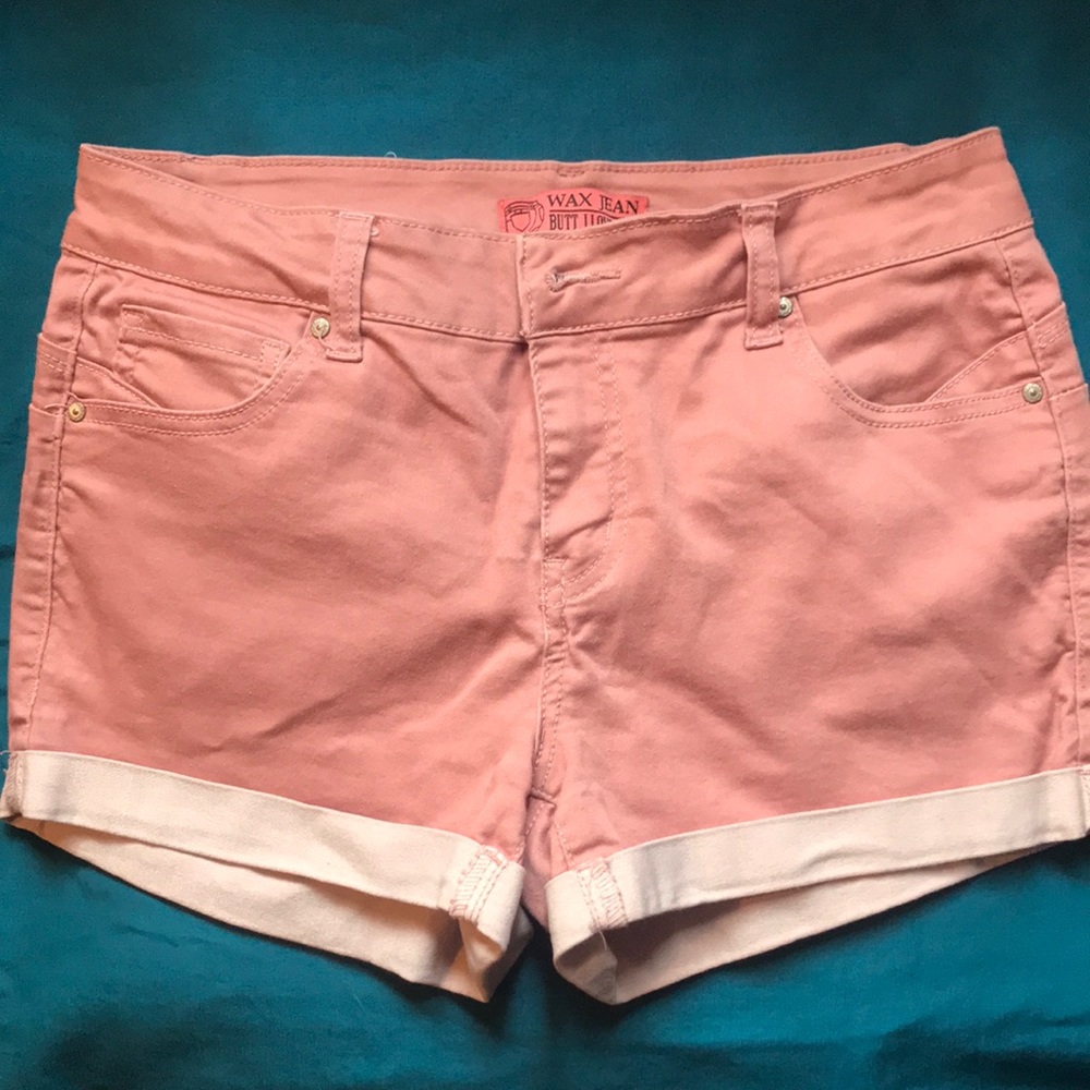 Wax jean shorts
